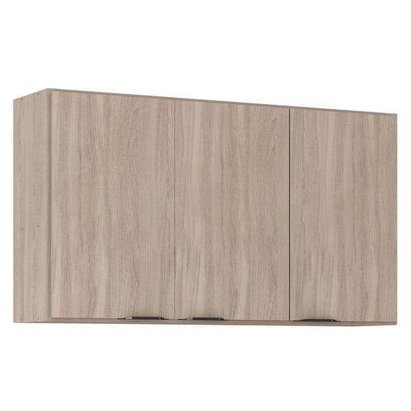 Armário Aéreo 3 Portas 120cm Firenze D02 Avena Touch - Mpozen