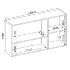 Armário Aéreo 3 Portas 120cm Firenze Demóbile