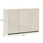 Armário Aéreo 3 Portas 120cm Lin707 Luciane