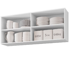 Armário Aéreo 3 Portas 120cm Maitê - Pallazio - Branco