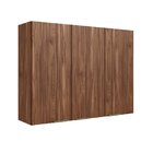 Armário Aéreo 3 Portas 120cm Montenegro  Wengue