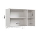 Armário Aéreo 3 Portas 120cm Puxador 150cm Ipanema Cabecasa M