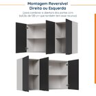 Armário Aéreo 3 Portas 120cm Puxador 150cm Ipanema Cabecasa M