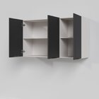 Armário Aéreo 3 Portas 120cm Puxador 150cm Ipanema Cabecasa M