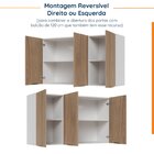 Armário Aéreo 3 Portas 120cm Puxador 150mm Ipanema Cabecasa M