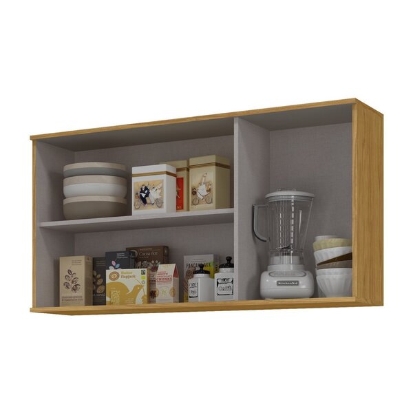 Armário Aéreo 3 Portas 120cm Verace Espresso Móveis Marrocos/