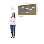 Armário Aéreo 3 Portas 120cm Verace Espresso Móveis Marrocos/