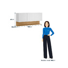 Armário Aéreo 3 Portas 150cm Line Kits Paraná