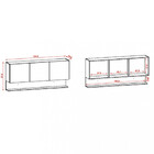 Armário Aéreo 3 Portas 150cm Line Kits Paraná