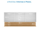 Armário Aéreo 3 Portas 150cm Line Kits Paraná