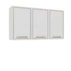 Armário Aéreo 3 Portas Amara Moveis Branco