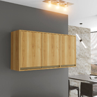 Armário Aéreo 3 Portas Barcelona Salleto Carvalho