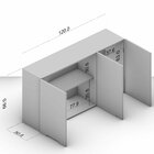 Armário Aéreo 3 Portas Branco