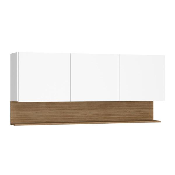 Armário Aéreo 3 Portas Bristol Supremo Freijó