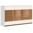 Armario Aereo 3 Portas Com Vidro Reflecta 120cm Mdf Kali Prem