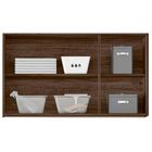 Armario Aereo 3 Portas Com Vidro Reflecta 120cm Mdf Kali Prem