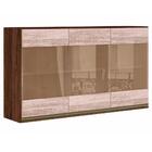 Armario Aereo 3 Portas Com Vidro Reflecta 120cm Mdf Kali Prem