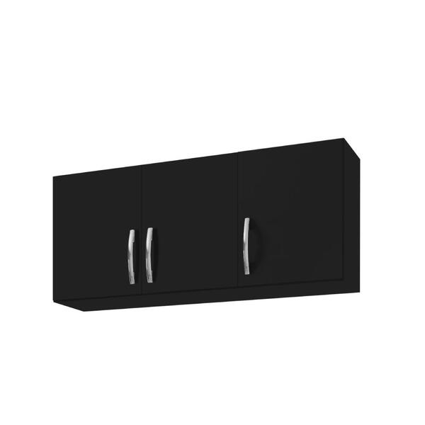 Armário Aéreo 3 Portas Coventry Preto