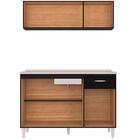 Armario Aereo 3 Portas E Balcao Pia 120 Cm Poqq