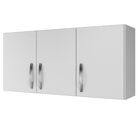 Armário Aéreo 3 Portas Life Arte Móveis Branco