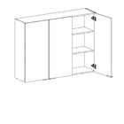 Armário Aéreo 3 Portas Lumina Telasul