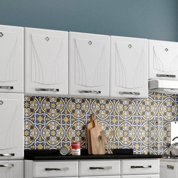 Armário Aéreo 3 Portas Médio Star New Telasul Branco