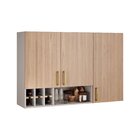 Armário Aéreo 3 Portas Nicho/adega Garrafeiro 120cm Mdf Dobra