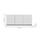 Armário Aéreo 3 Portas Norwich Branco