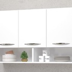 Armário Aéreo 3 Portas Parede Despensa Cozinha Bebê Branco