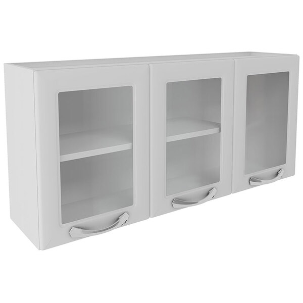 Armário Aéreo 3 Portas Premium – Itatiaia Aço - Branco Neve