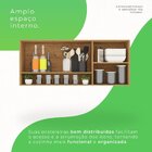 Armário Aéreo 3 Portas Reflecta Bella Cinamomo/graffite