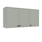 Armário Aéreo 3 Portas Rubi Yescasa Verde Oliva