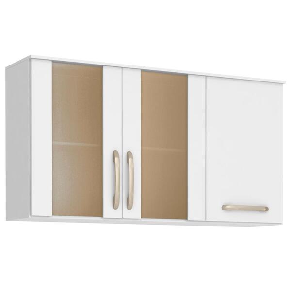 Armario Aereo 3 Portas Vidro 120cm 2980x2 Nicioli