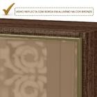 Armario Aereo 3 Portas Vidro Reflecta 120cm Mdf Kali Premium