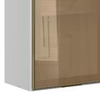 Armario Aereo 3 Portas Vidro Reflecta 120cm Mdf Kali Premium