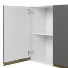 Armario Aereo 3 Pt 120cm Vidro Reflecta Mdf Kali Premium 1219