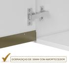 Armario Aereo 3 Pt 120cm Vidro Reflecta Mdf Kali Premium 1219