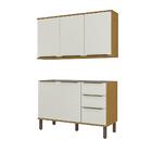 Armario Aereo 3 Pt E Balcao Pia 120 Cm Vera Mxm