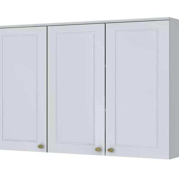 Armário Aéreo 3 Pts 120 Cm 100% Mdf Americana C352 Henn