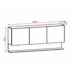 Armario Aereo 3p 150cm 2950 Ktp