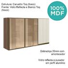 Armario Aereo 3p Vid Mdf 120cm Kali 1219764 Nicioli