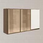 Armario Aereo 3p Vid Mdf 120cm Kali 1219764 Nicioli