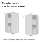 Armário Aéreo 40 Cm 1 Porta Branco Vik Madesa