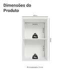 Armário Aéreo 40 Cm 1 Porta Branco Vik Madesa