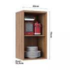 Armário Aéreo 40 Cm 1 Porta De Abrir 1 Prateleira Lari Lucian