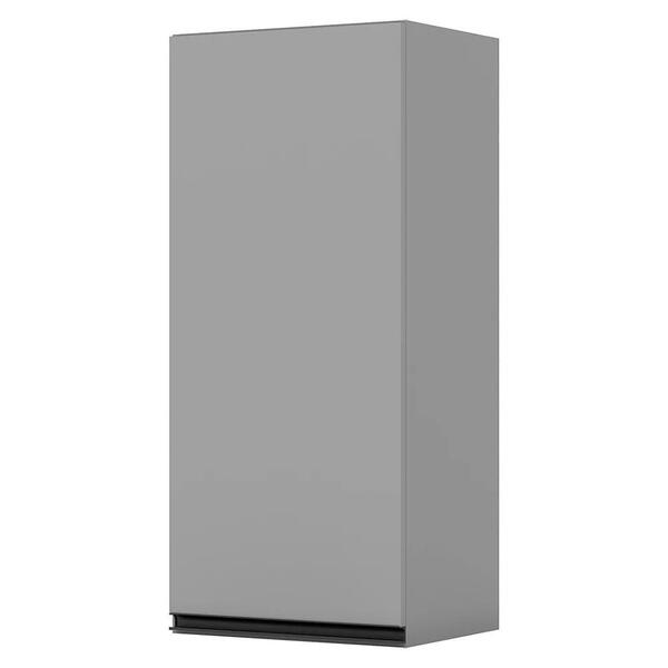 Armário Aéreo 40cm 1 Porta 100% Mdf Belize Cinza - Henn