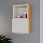 Armário Aéreo 40cm 1 Porta Horizontal E Nicho Mdf Inova Ng It