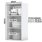 Armario Aereo 40cm 1 Porta Mdf Ci364 York Henn