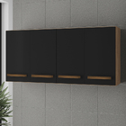 Armario Aereo 4 Portas 120cm 9160 Branco Mobbs