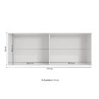 Armário Aéreo 4 Portas Kappesberg Adapt Branco 175cm